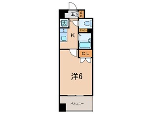 ﾒｲﾝｽﾃｰｼﾞ麻布十番Ⅱ（502）の物件間取画像